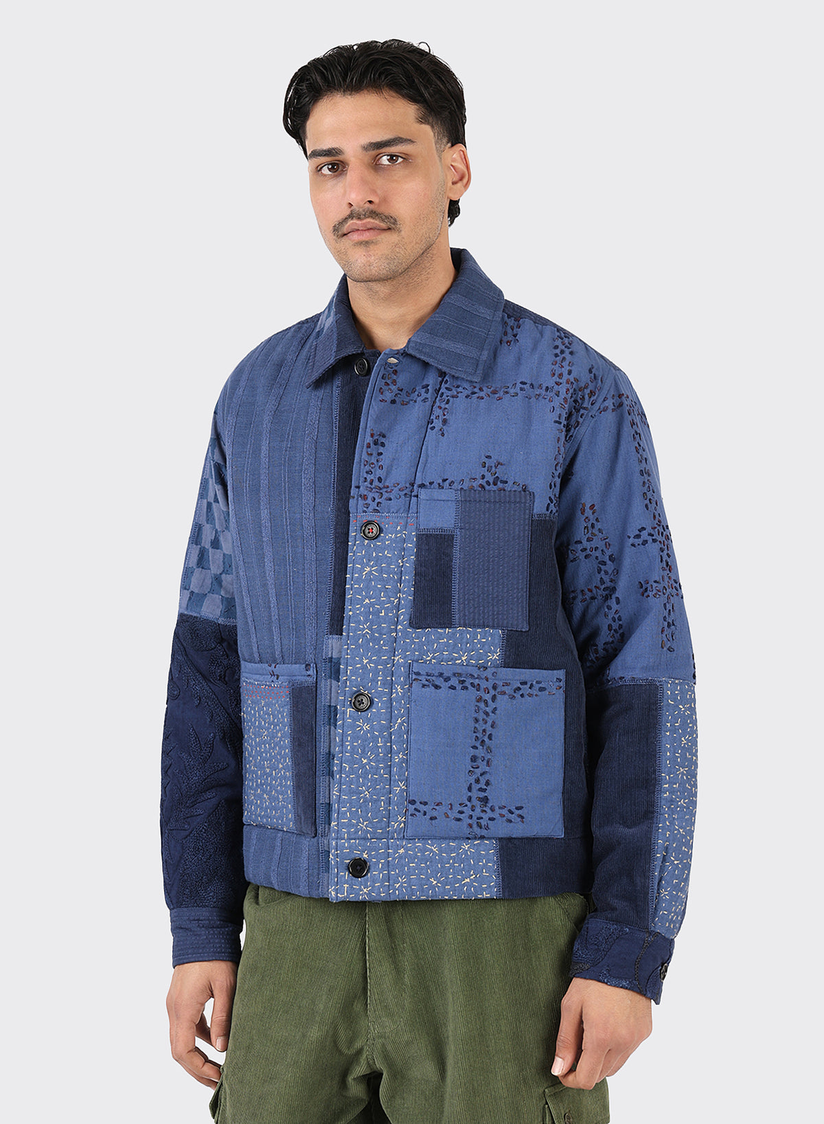 Kardo - Bodhi Jacket in Indigo Patchwork