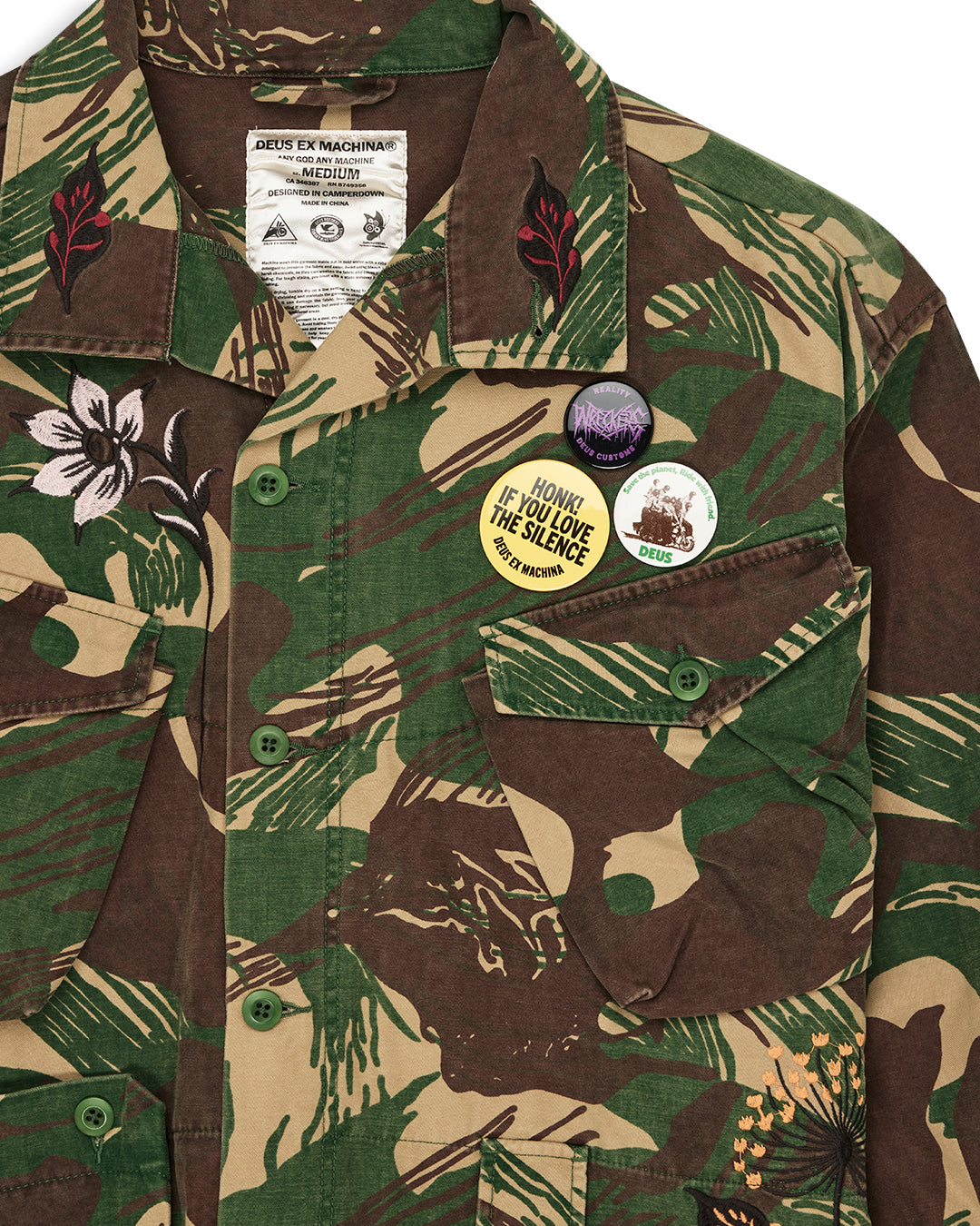 Deus ex Machina - Ahimsa Jacket in Earthly Delights Camo