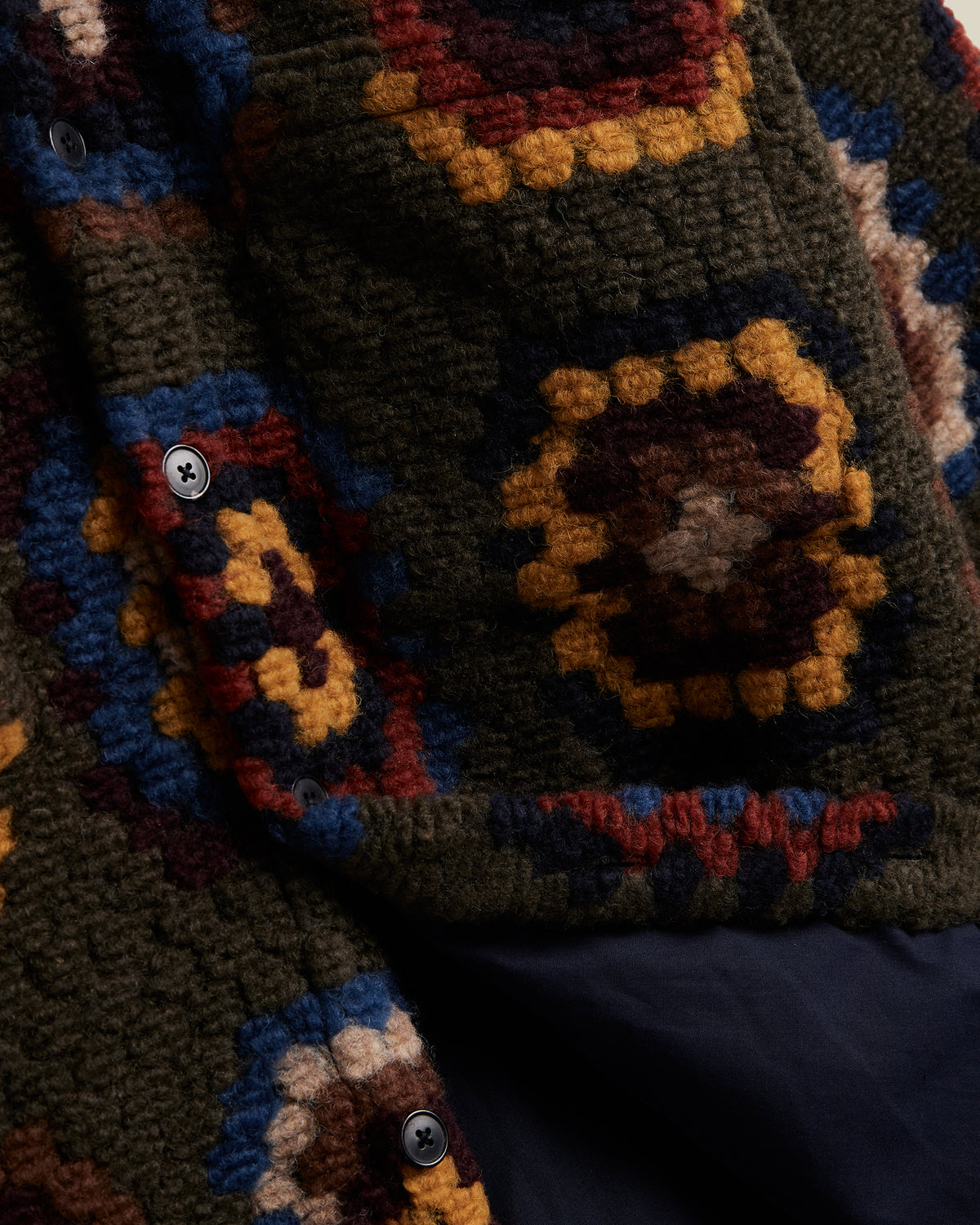 Portuguese Flannel - Grandma’s Quilt in Olive