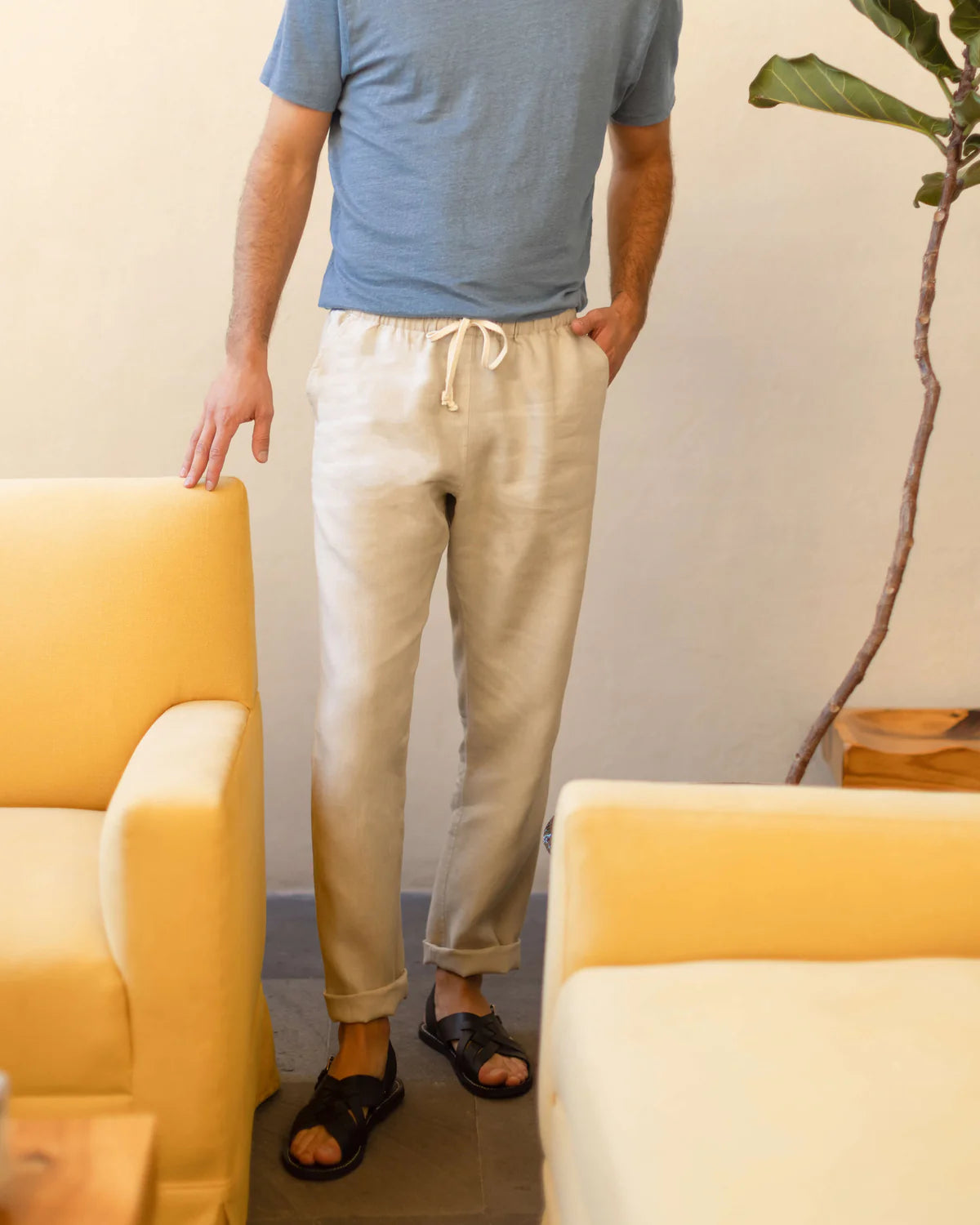 Alex Crane - Bo Pants in Bone