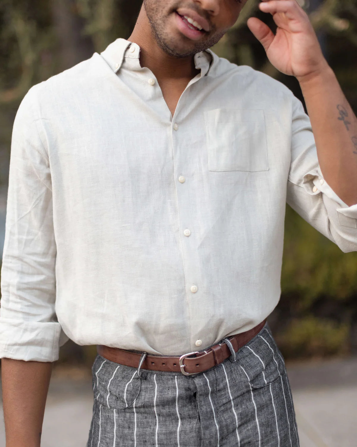 Alex Crane - Playa Shirt in Bone