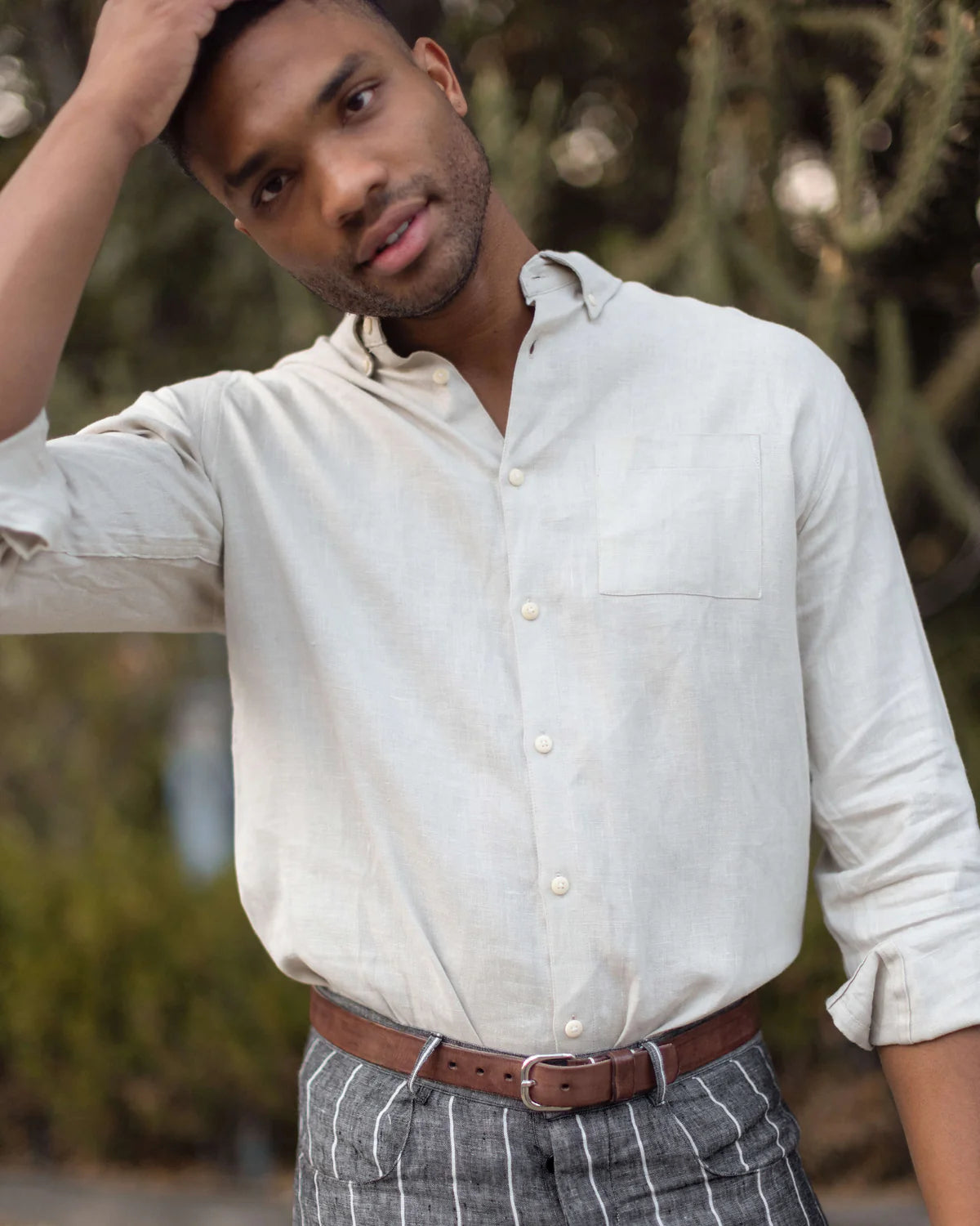 Alex Crane - Playa Shirt in Bone