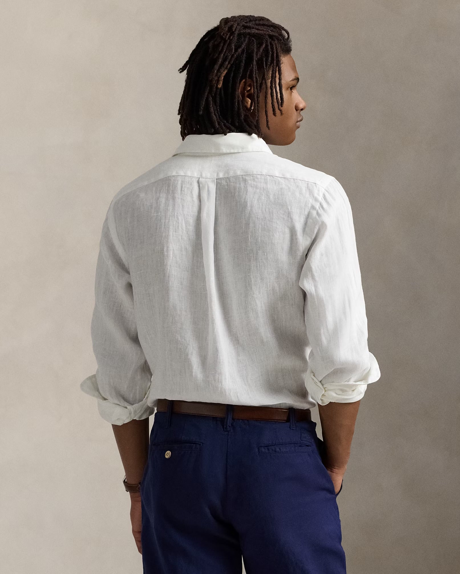 Polo Ralph Lauren - Lightweight Linen Sport Shirt in White Classic Fit