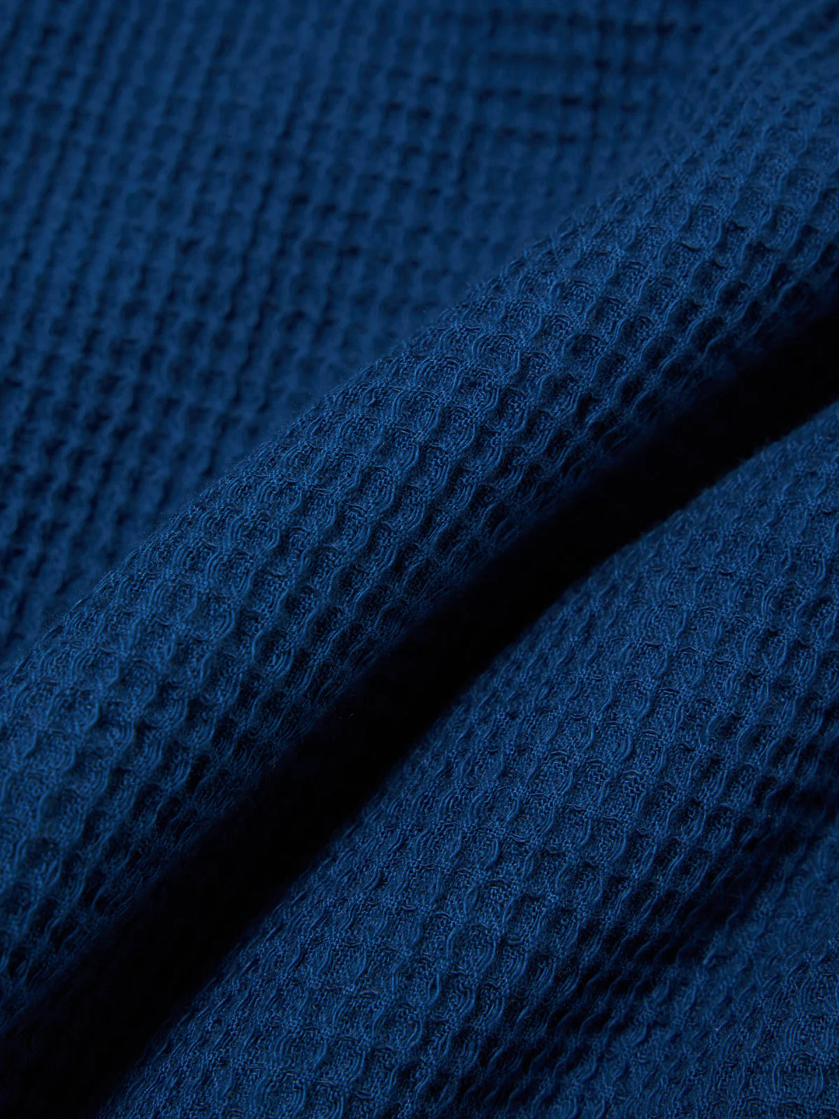Universal Works - Travail Overshirt in Navy Japanese Waffle