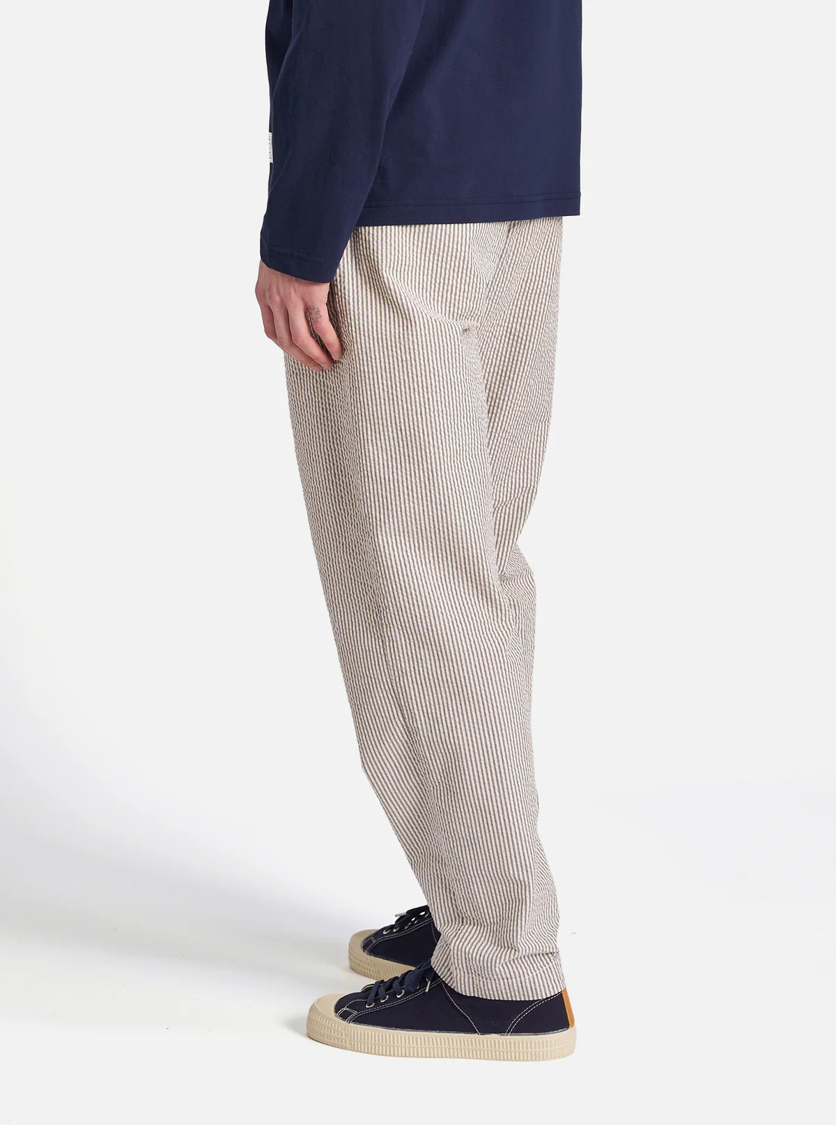 Universal Works - Military Chino in Grey Derby Stripe