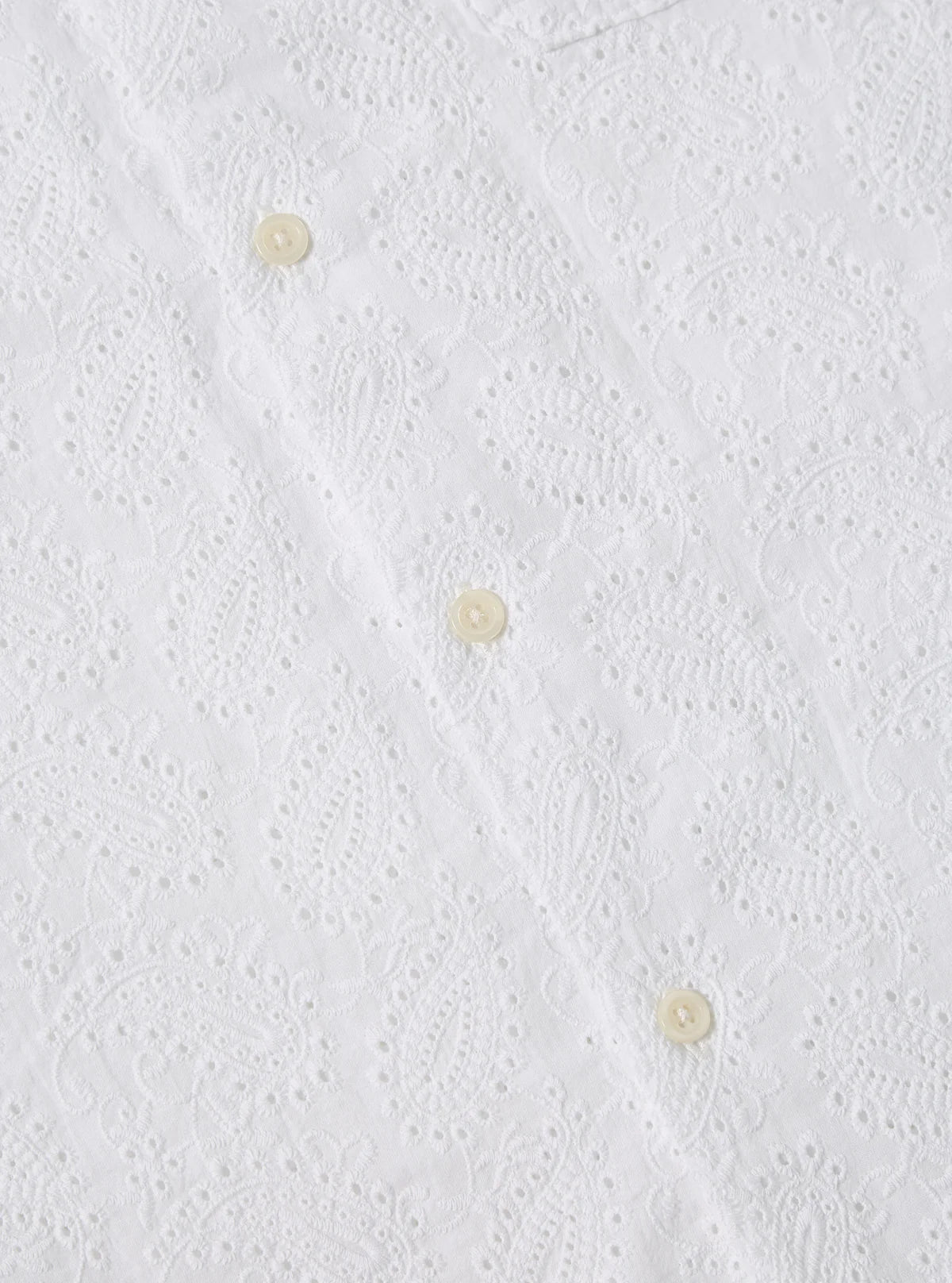 Universal Works - Road Shirt in White Hacoba