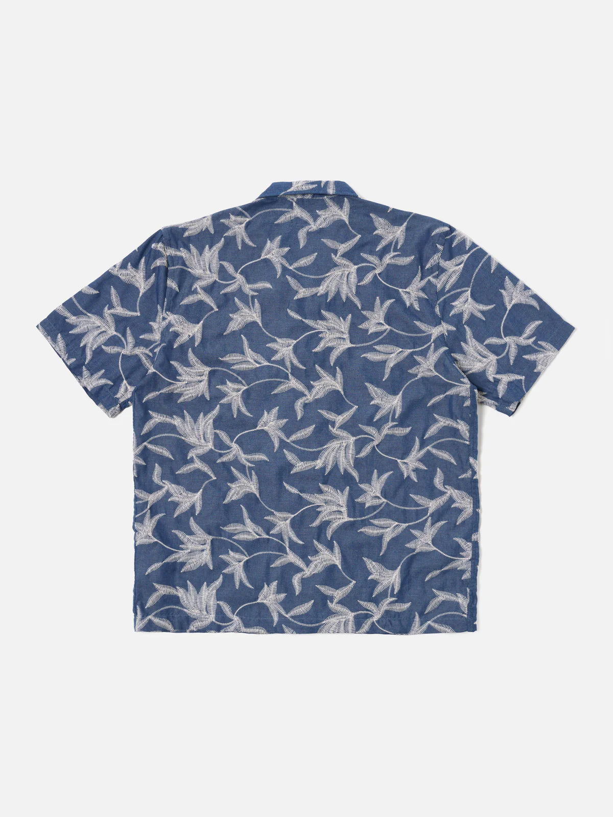 Universal Works - Road Shirt in Indigo Summer Jungle Cotton