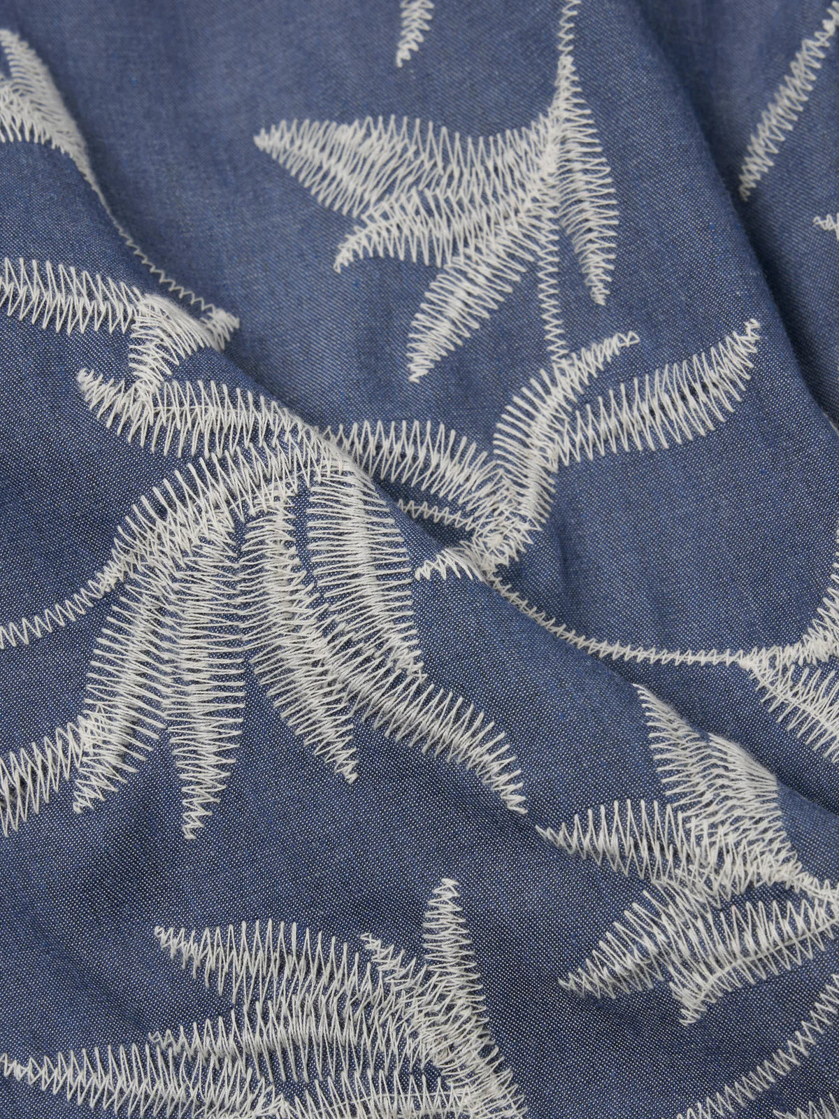 Universal Works - Road Shirt in Indigo Summer Jungle Cotton