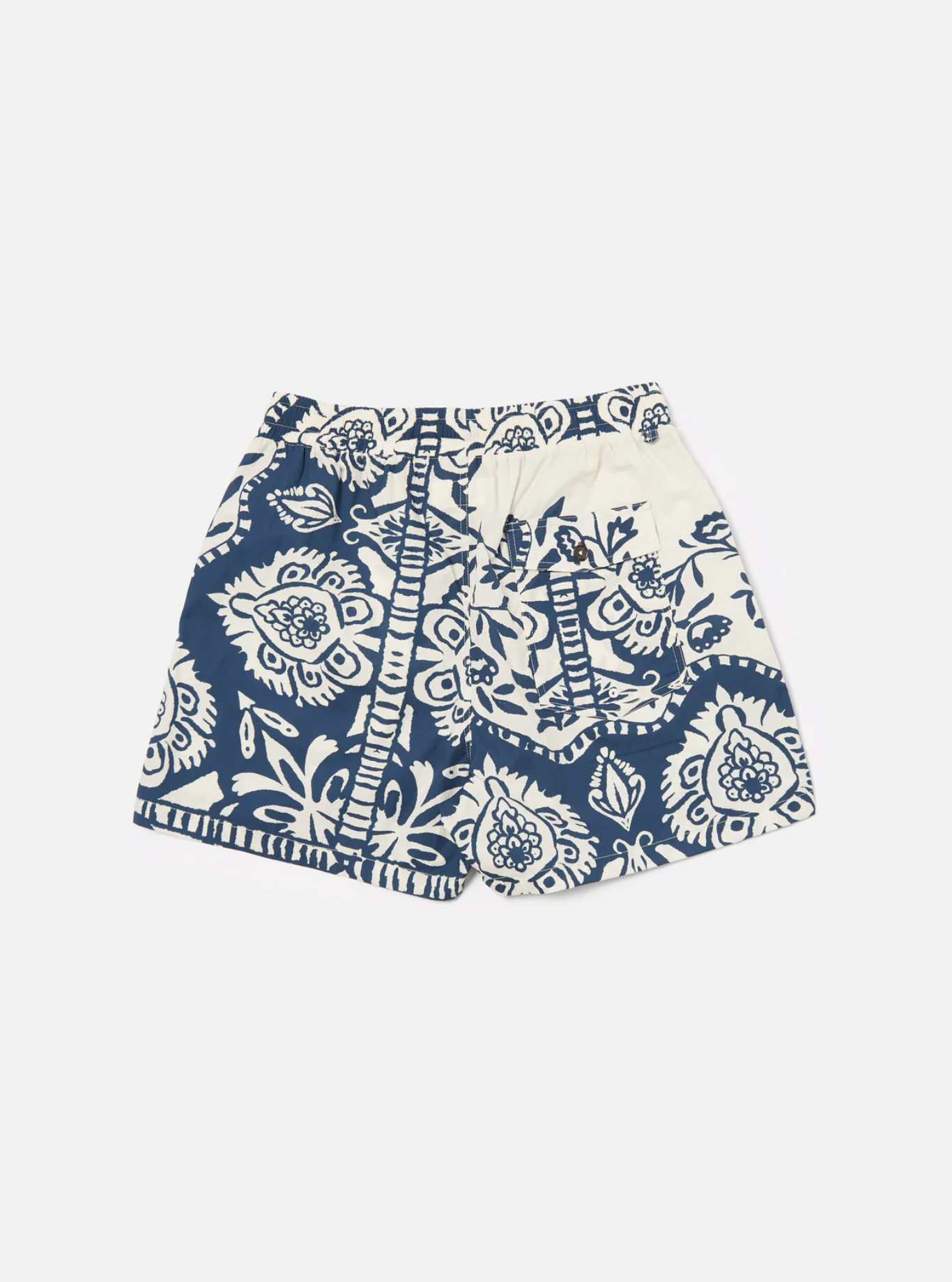 Universal Works - Action Short in Navy Island Print Cotton