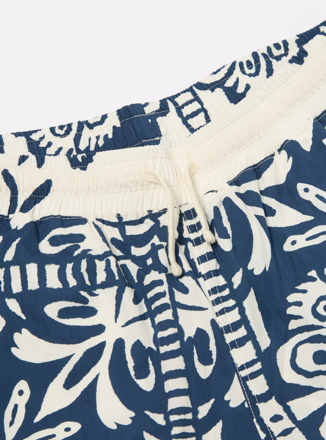 Universal Works - Action Short in Navy Island Print Cotton
