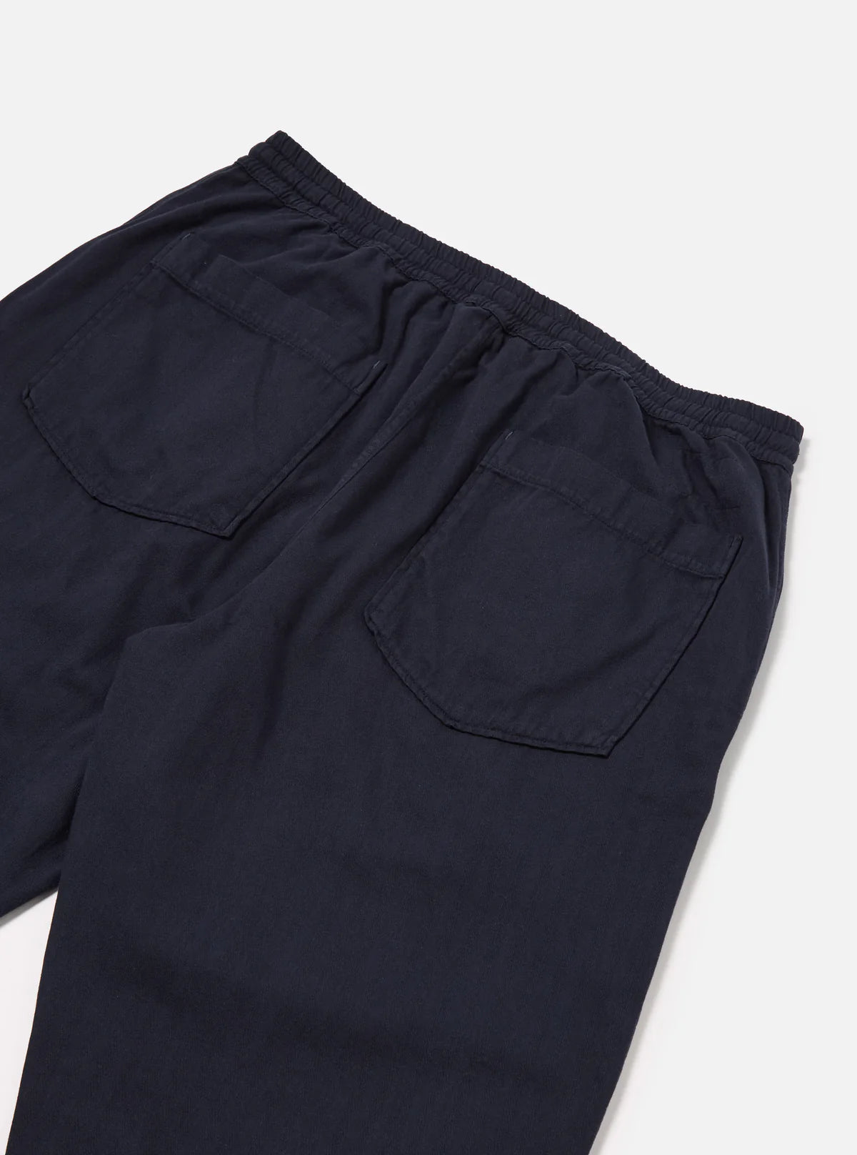 Universal Works - Hi Water Trouser in Dark Navy Herringbone Cotton