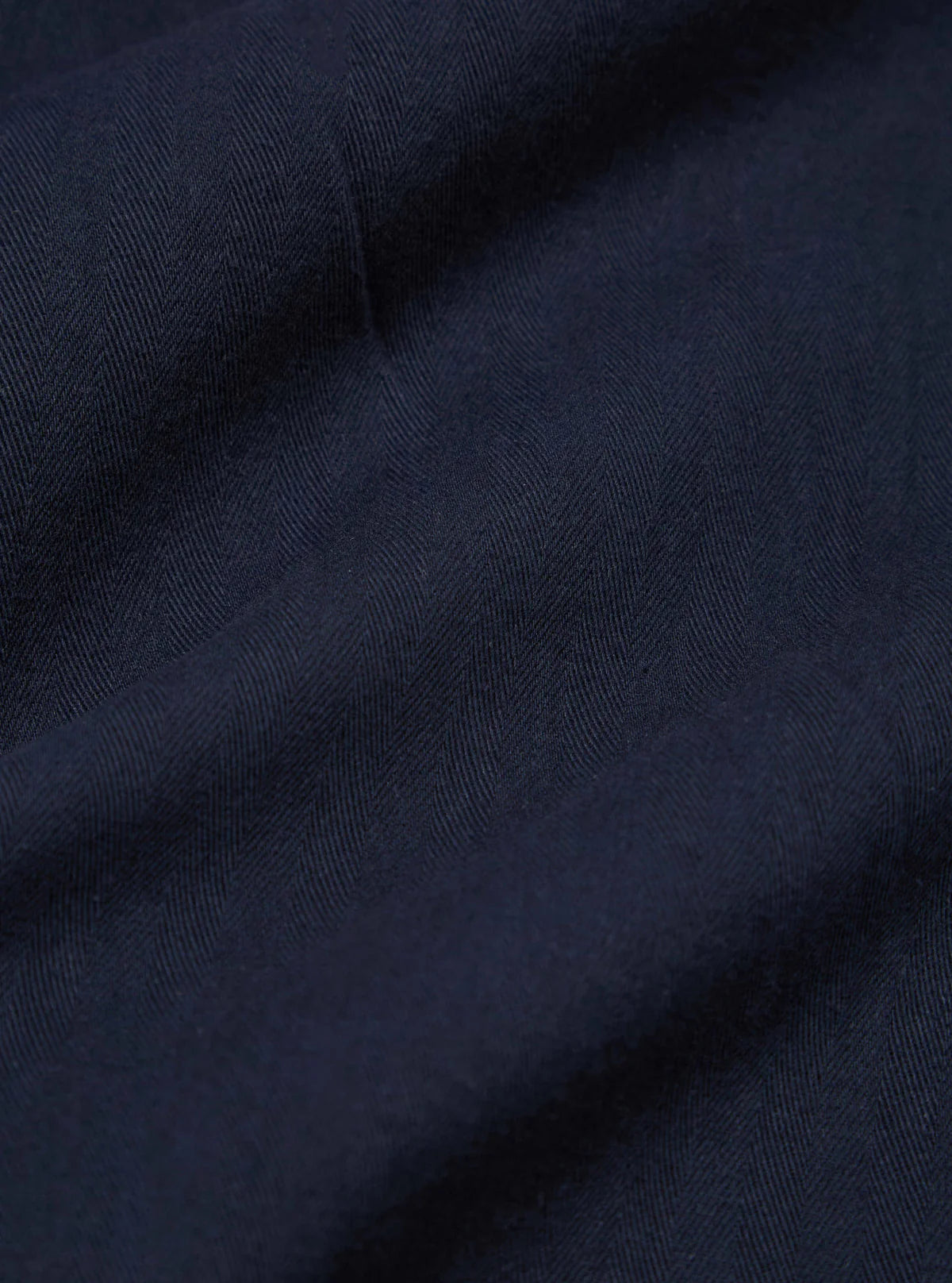 Universal Works - Hi Water Trouser in Dark Navy Herringbone Cotton