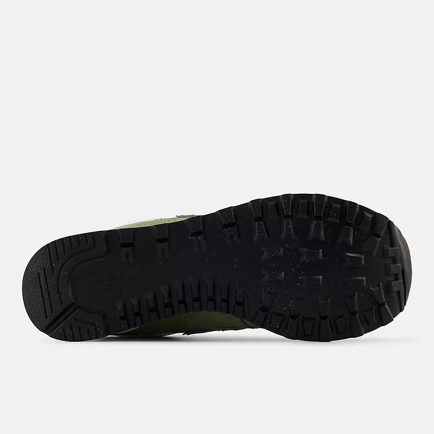 New Balance - 574 in Dark Olivine with Sea Salt