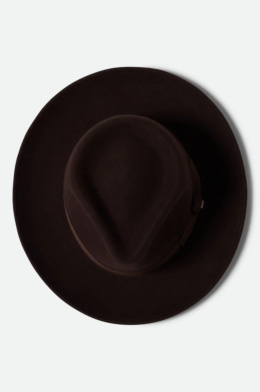 Brixton - Swindle Convertabrim Fedora in Dar Brown and Chocolate