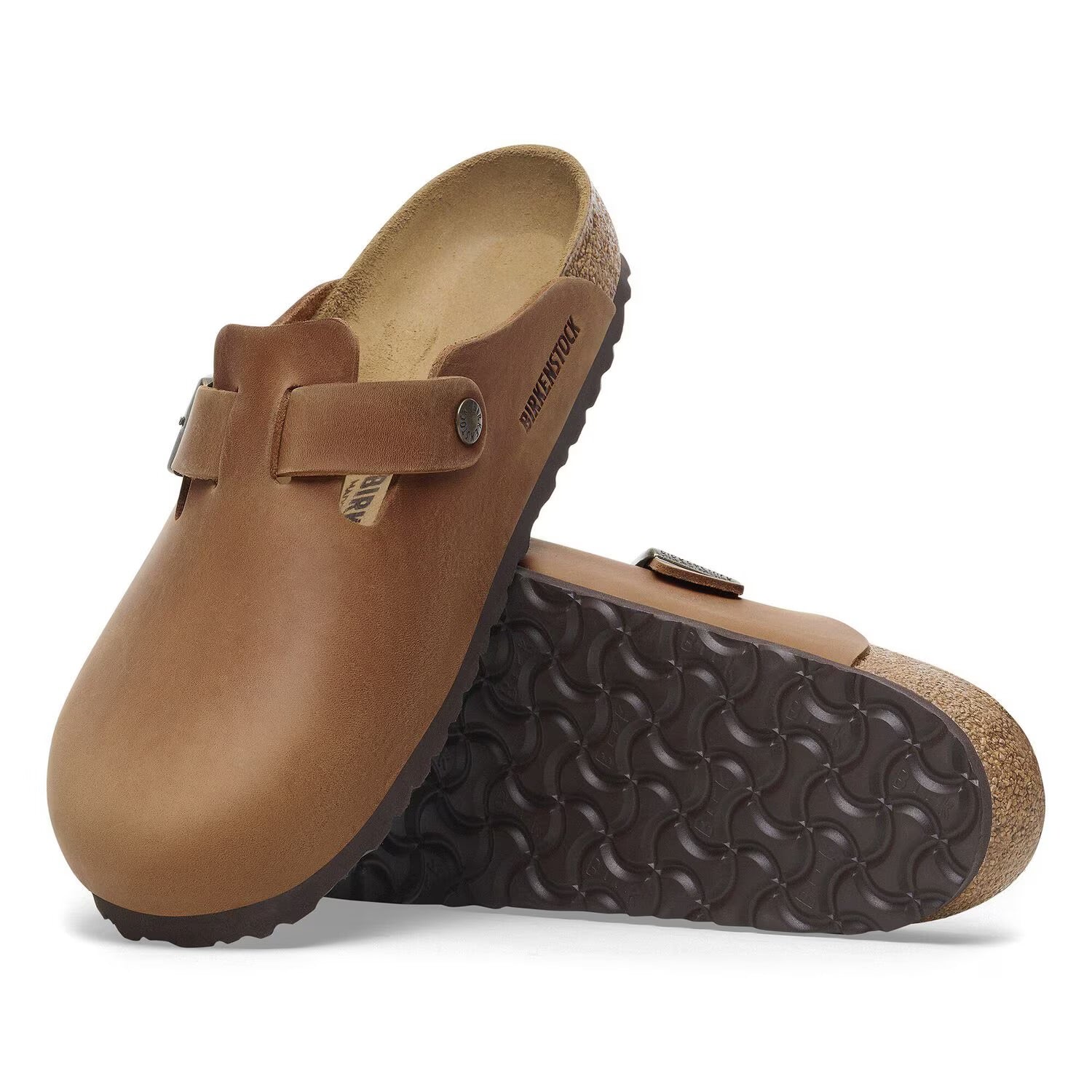 Birkenstock- Boston Oiled Leather Cognac