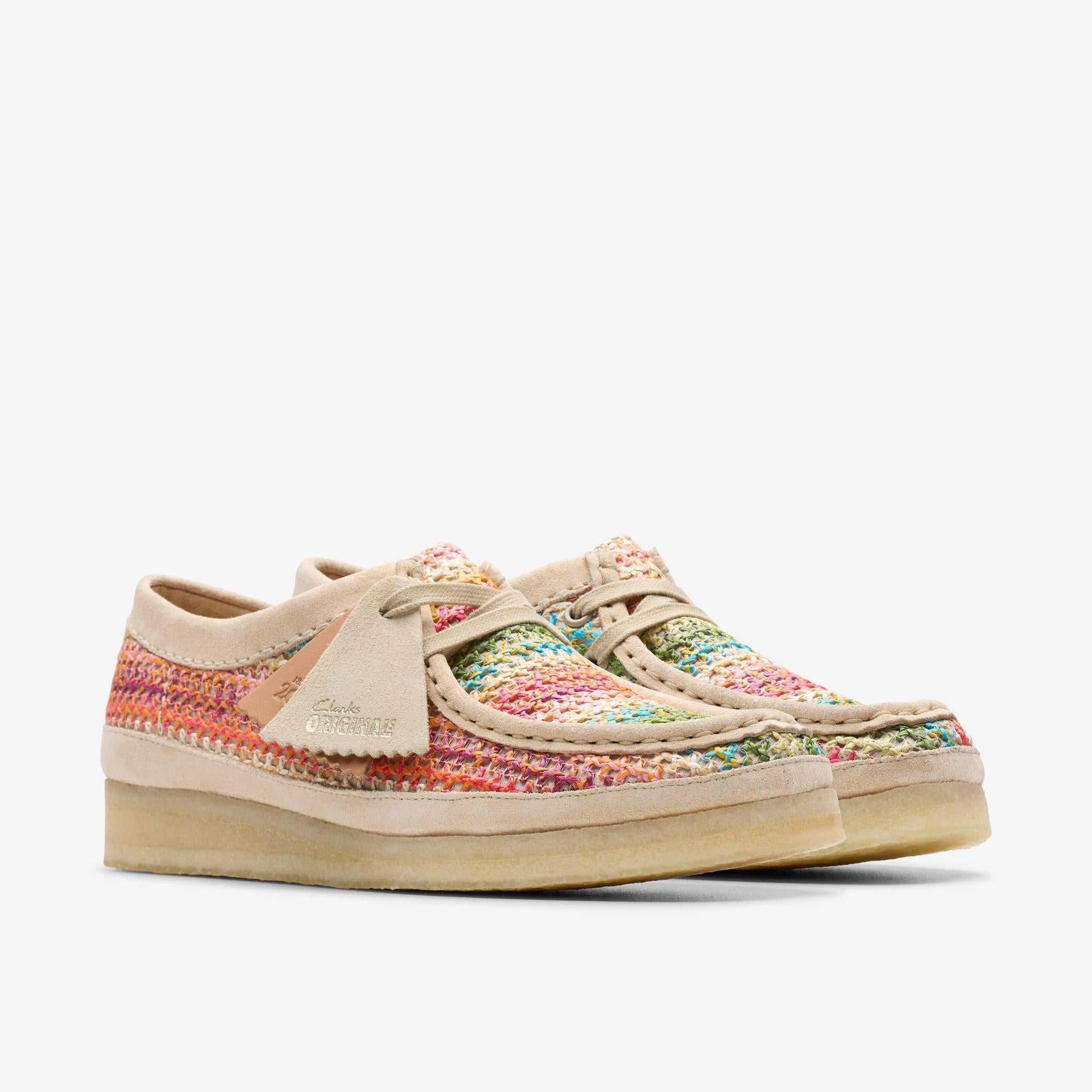 Clarks - Wallabee Multicolour Raffia