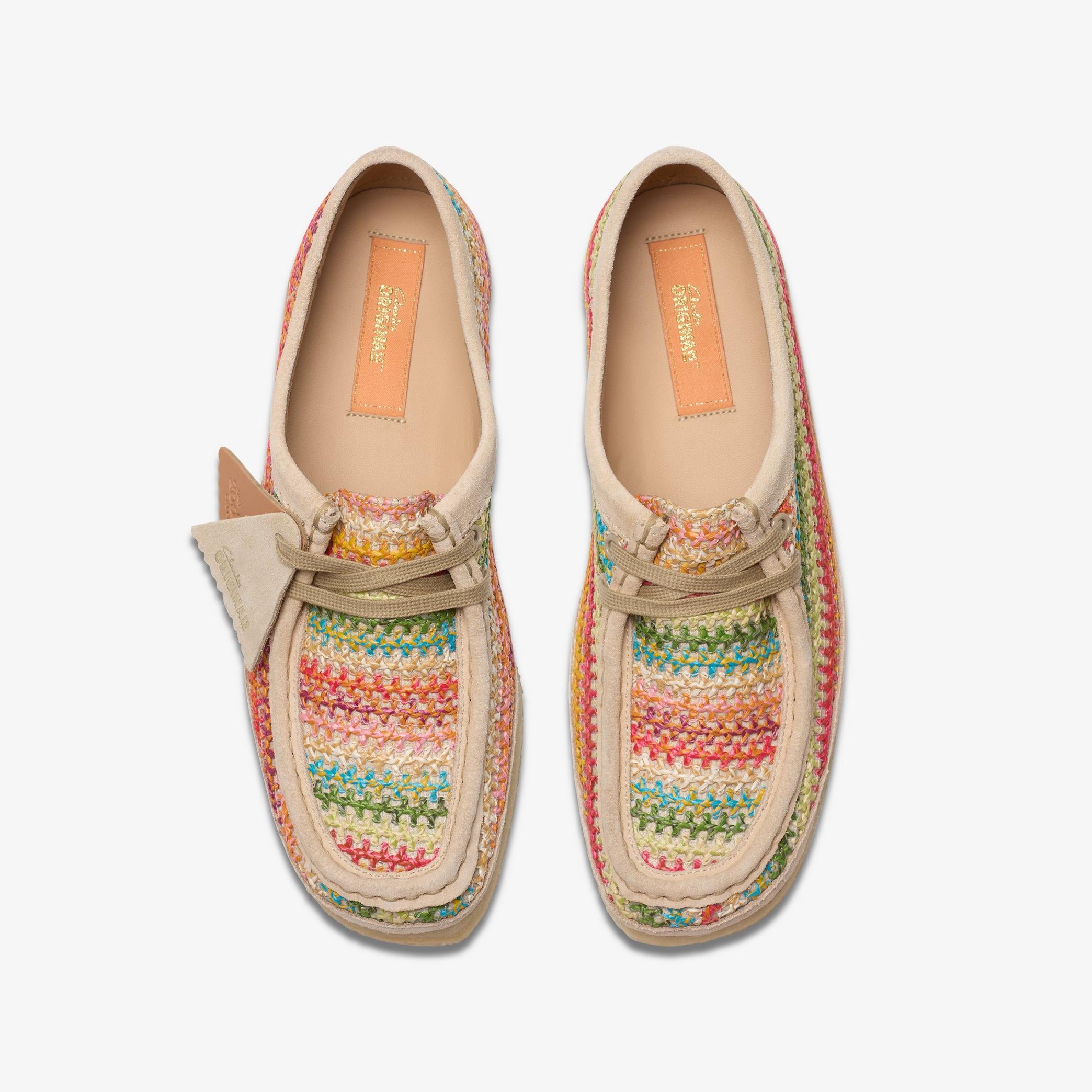 Clarks - Wallabee Multicolour Raffia