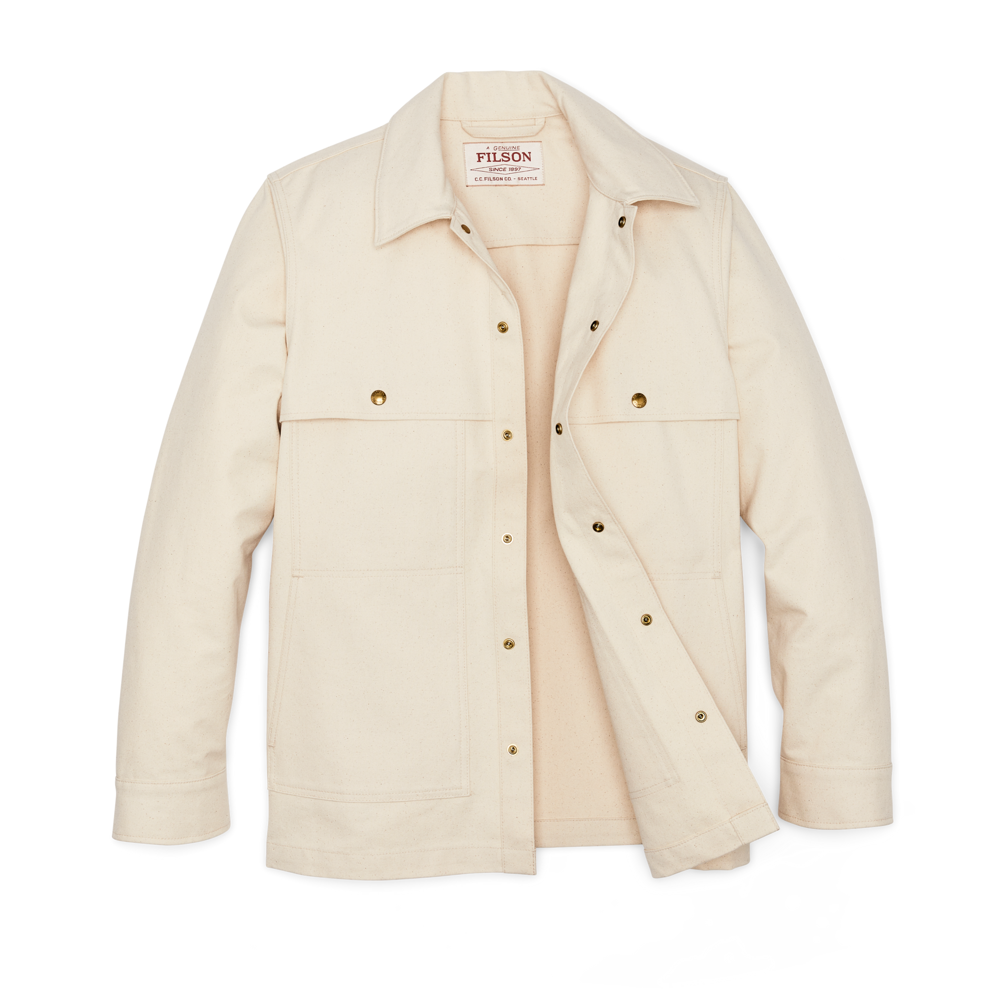 Filson - Dry Tin Jac-Shirt in Natural Seed Cotton