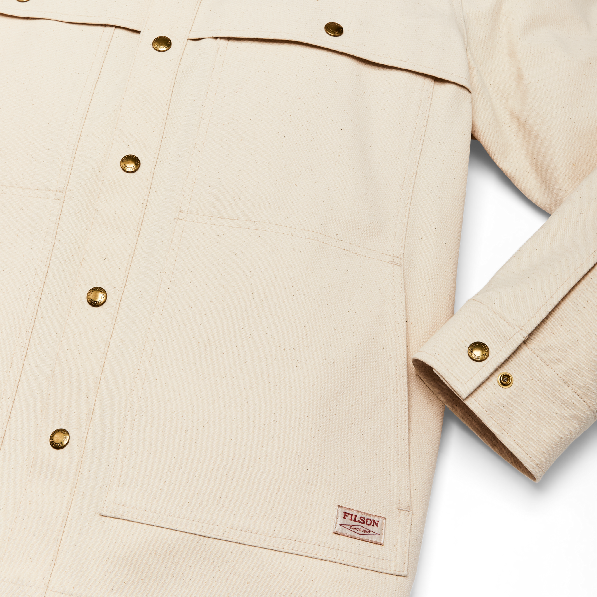 Filson - Dry Tin Jac-Shirt in Natural Seed Cotton