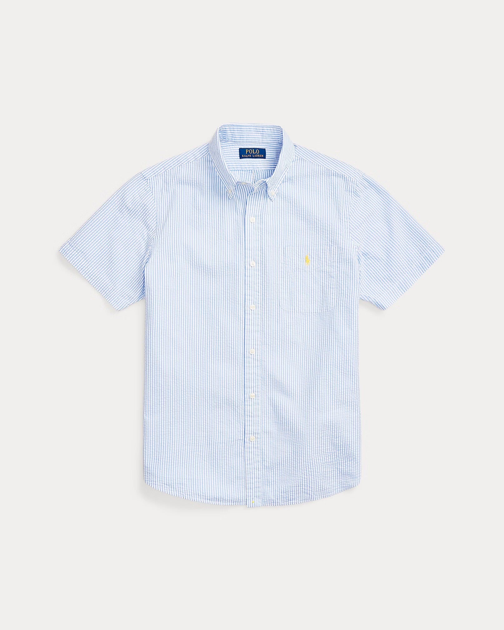 Polo Ralph Lauren - Prepster Classic Fit Seersucker Shirt in Blue/White