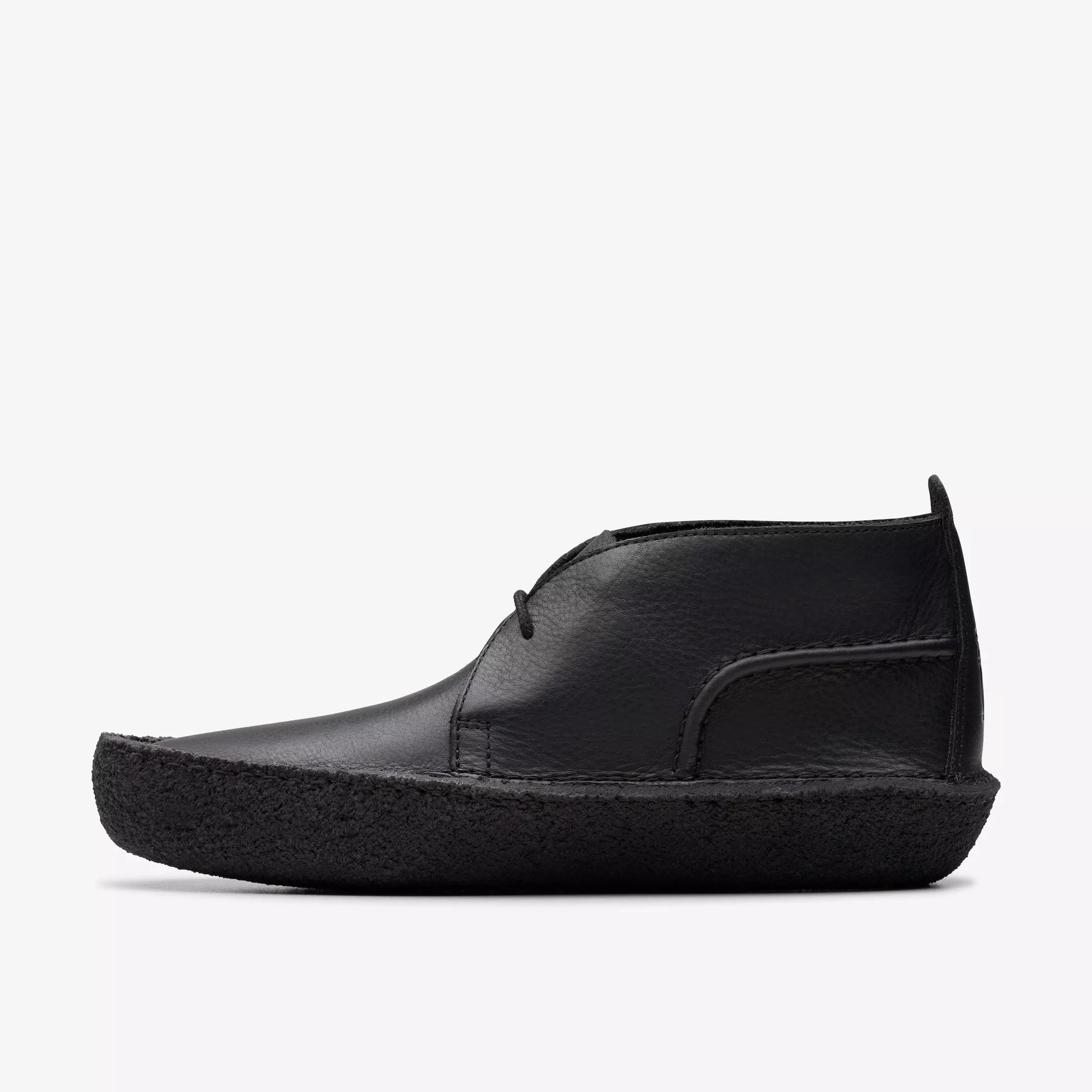 Clarks - Desert Rain in Black Leather