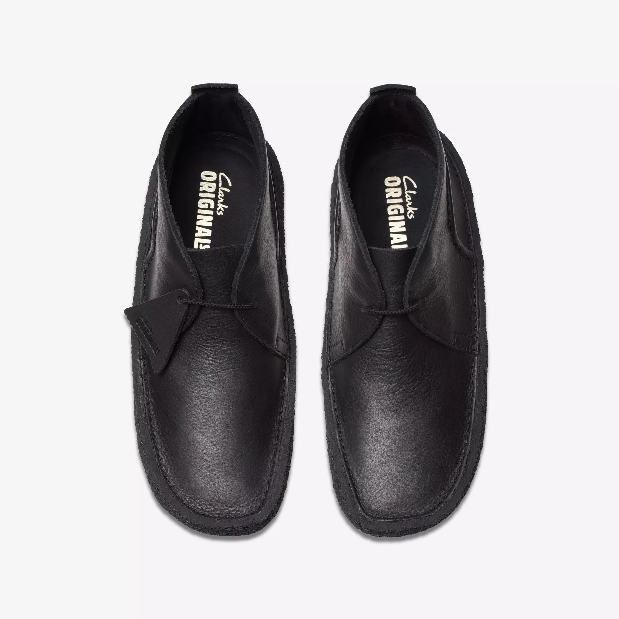 Clarks - Desert Rain in Black Leather