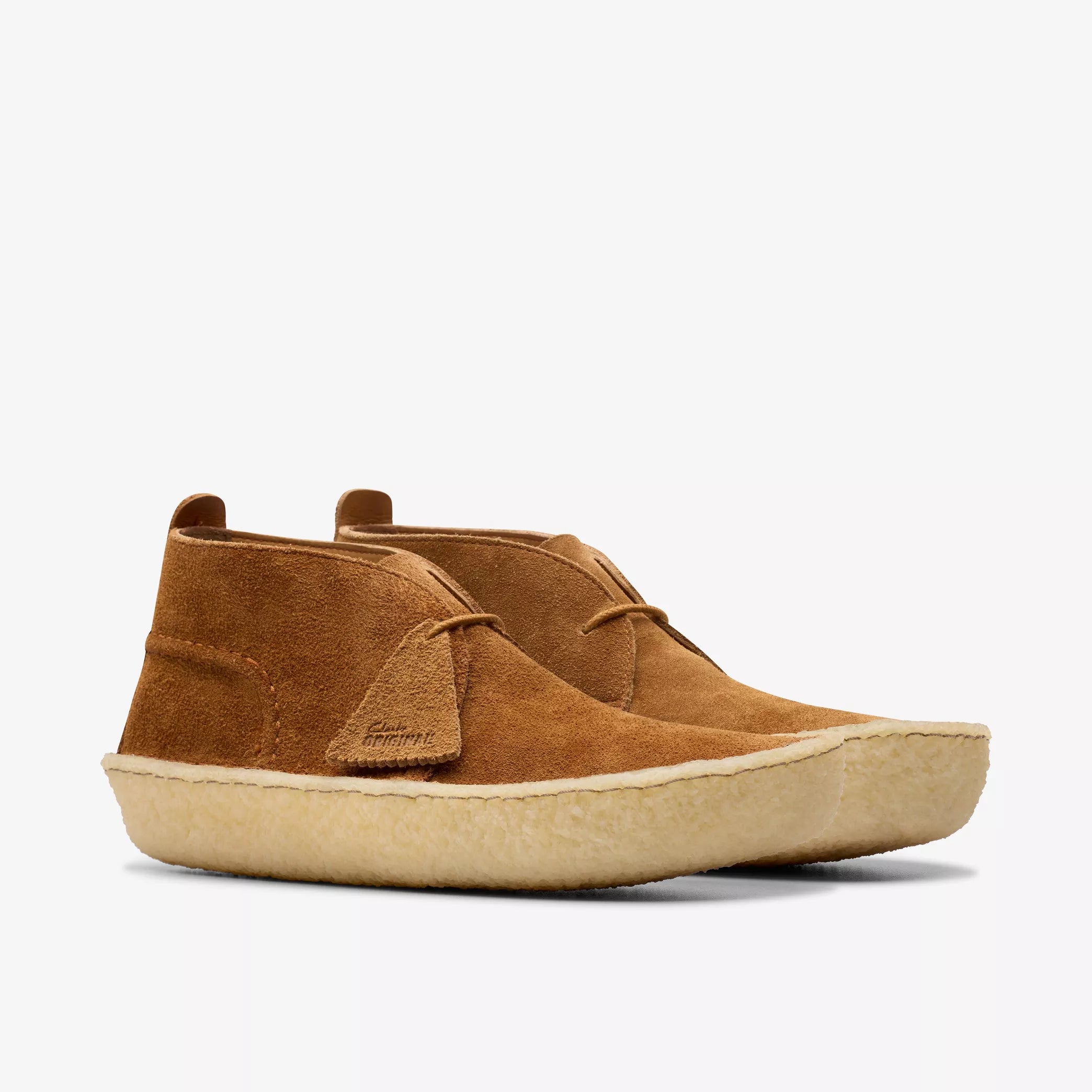Clarks - Desert Rain in Dark Cola Suede