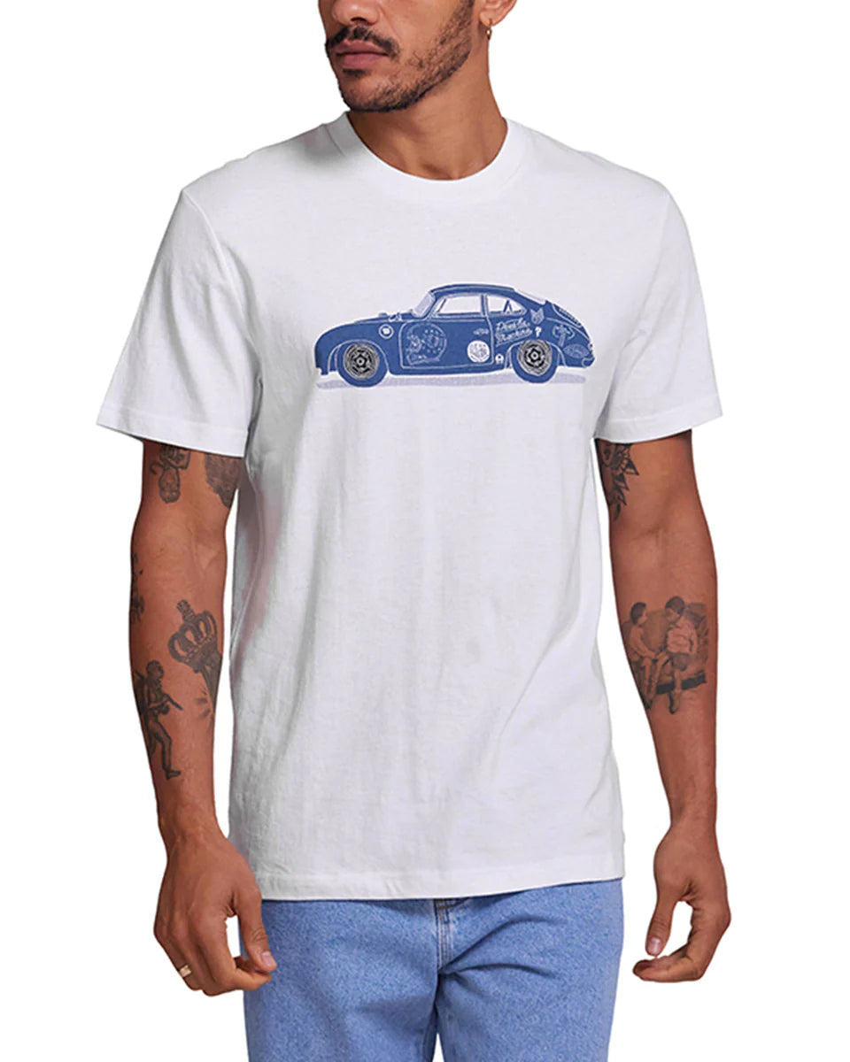 Deus Ex Machina - 356 Porsche Tee in White