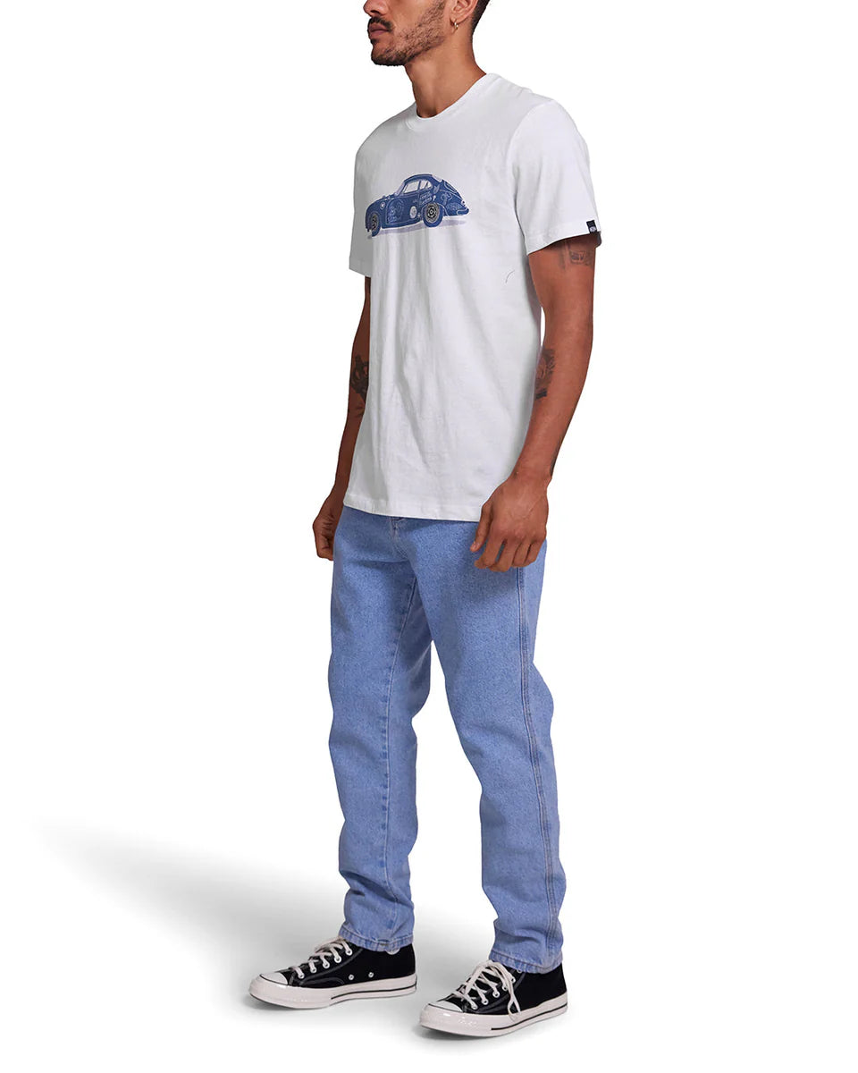 Deus Ex Machina - 356 Porsche Tee in White