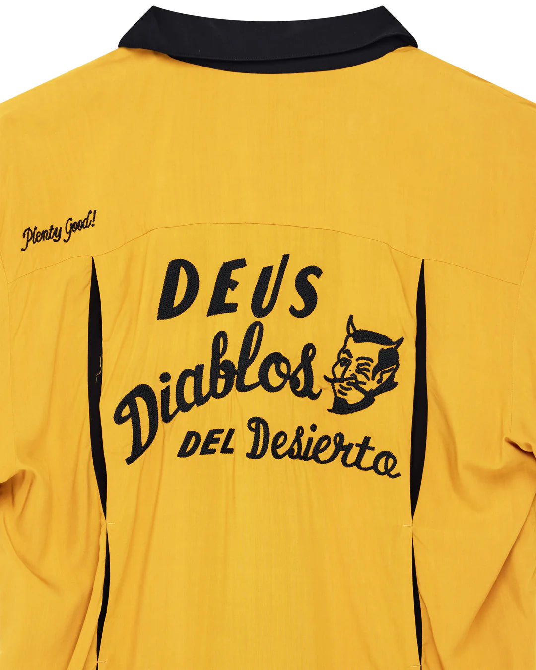 Deus Ex Machina - Diablo Bowling Shirt in Golden Yellow