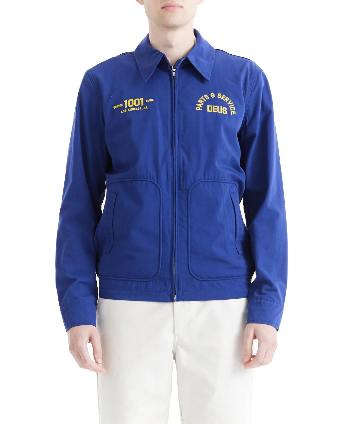 Deus Ex Machina - Teller Drizzler Jacket in Mechanic Blue