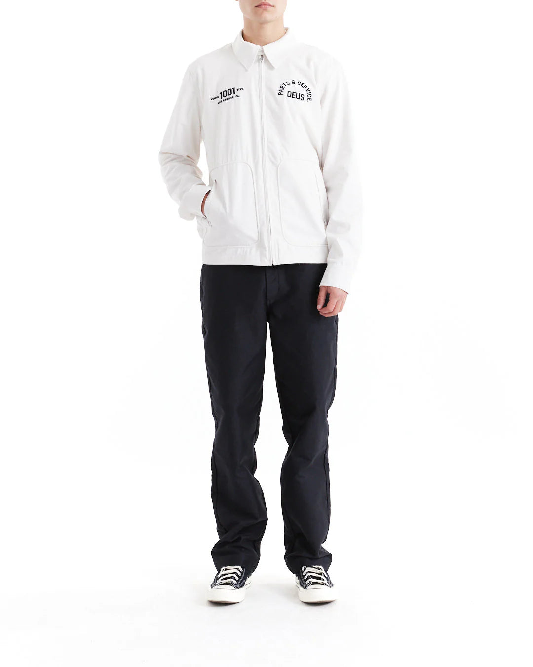Deus Ex Machina - Teller Drizzler Jacket in Vintage White