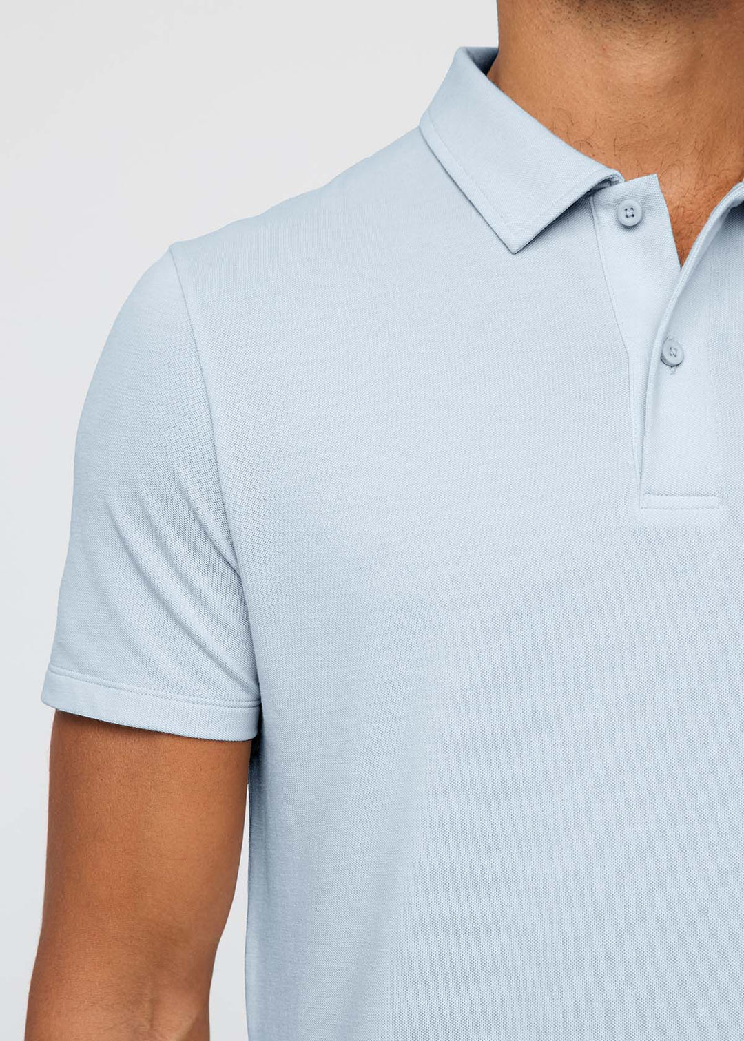 DUER - Air Flow Pique Polo in Haze Blue