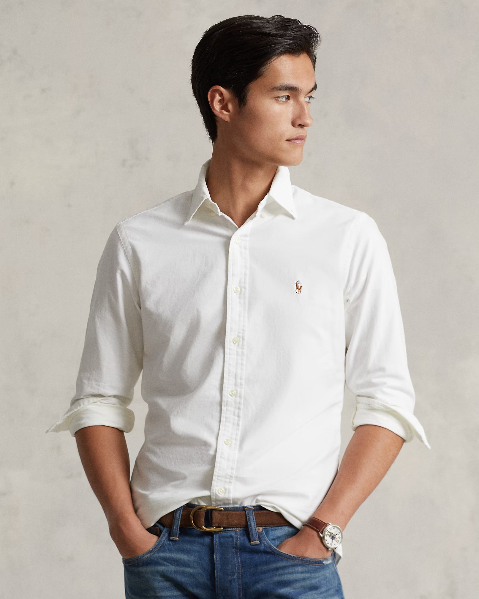 Polo Ralph Lauren - Iconic Oxford in White Classic Fit