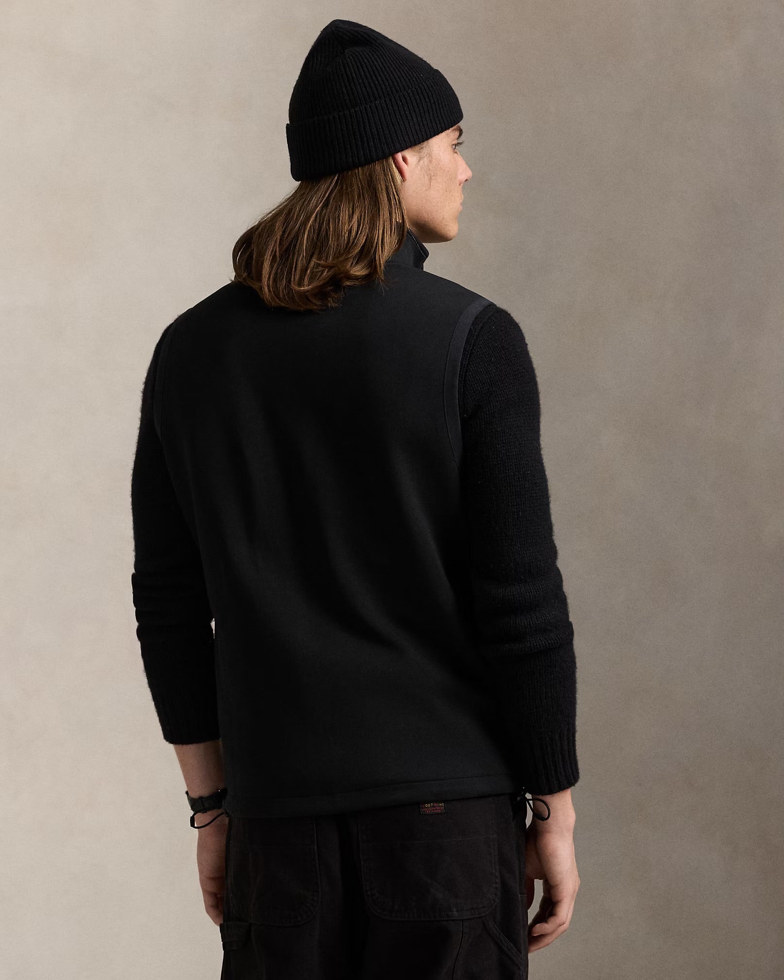 Polo Ralph Lauren - Double-Knit Mockneck Vest In Black