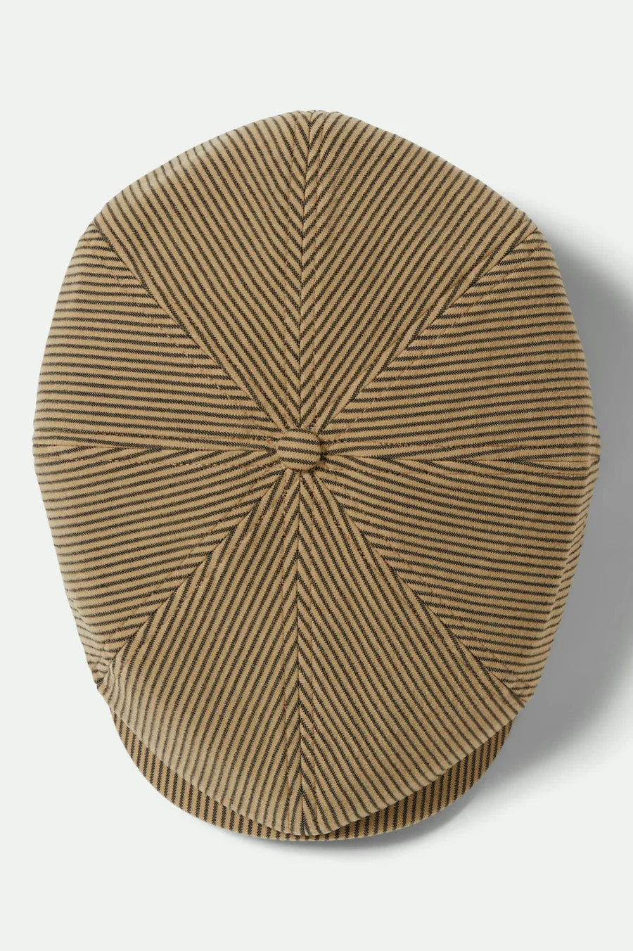 Brixton - Brood Snap Cap in Dark Tan/Black Hickory Stripe