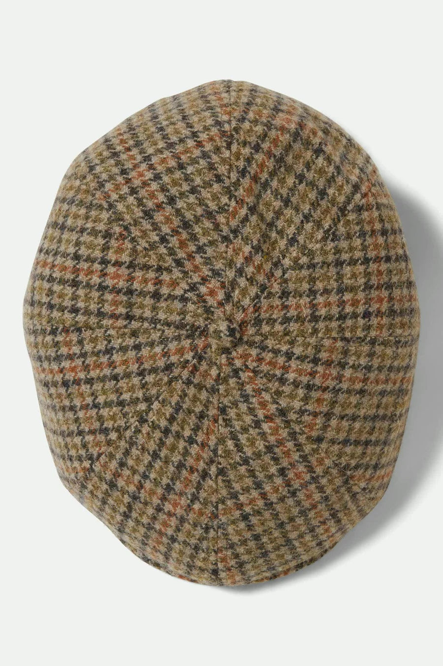 Brixton - Brood Snap Cap in Oatmeal/Charcoal Houndstooth