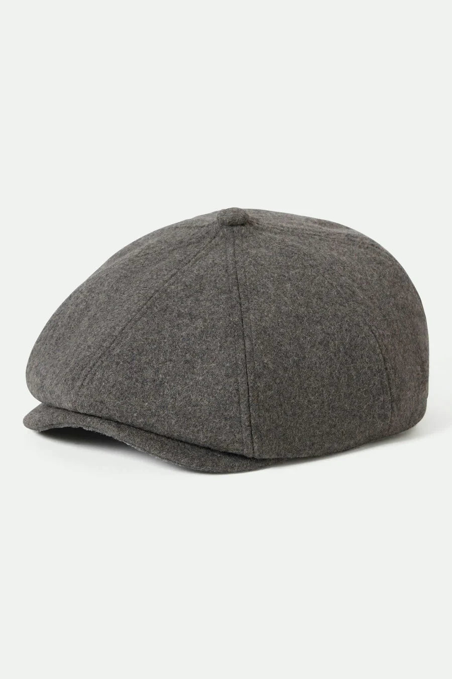 Brixton - Brood Flannel Snap Cap in Heather Grey/Washed Navy