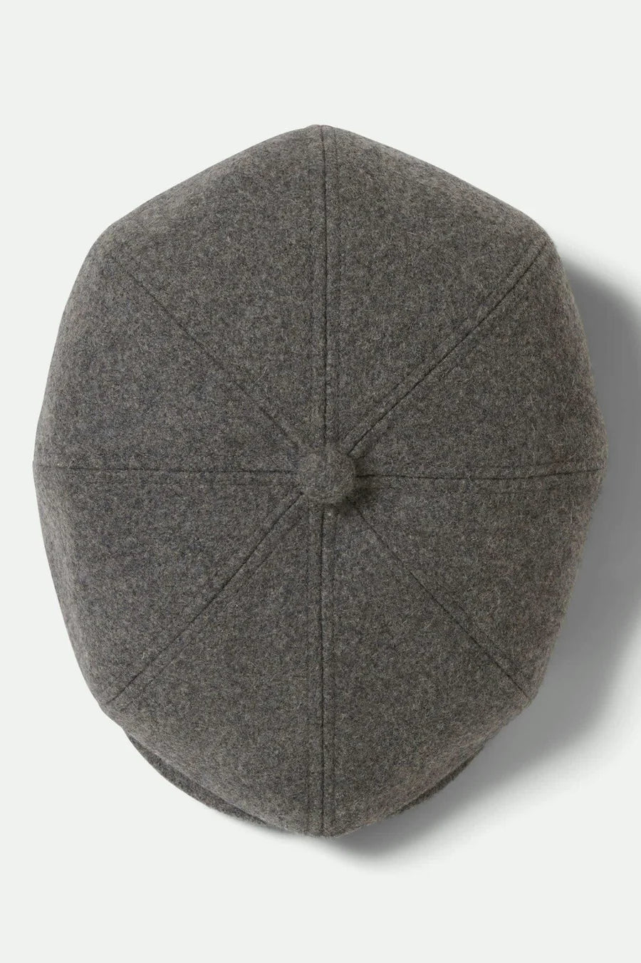 Brixton - Brood Flannel Snap Cap in Heather Grey/Washed Navy