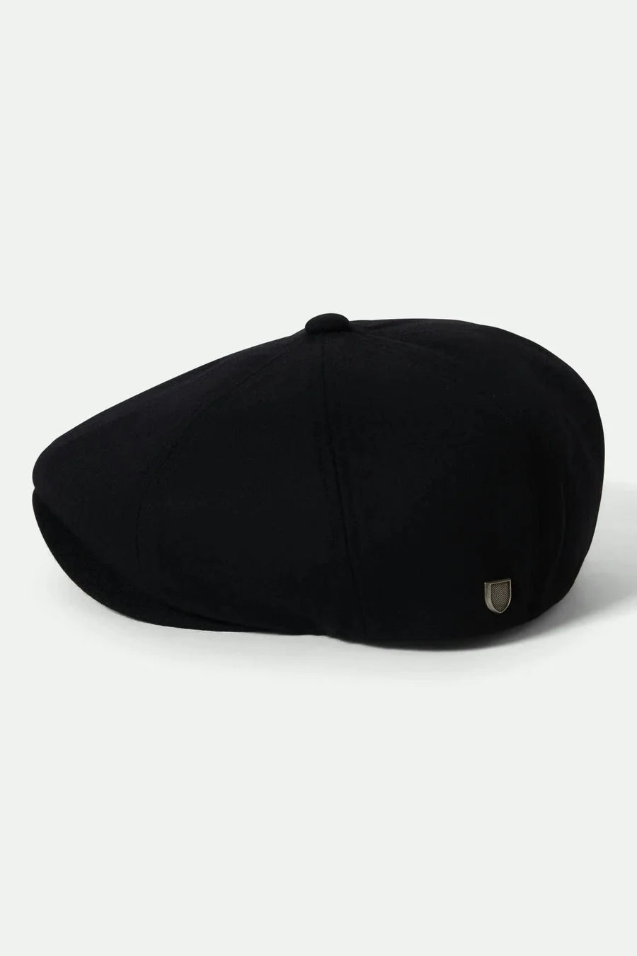 Brixton - Brood Flannel Snap Cap in Black/Moss