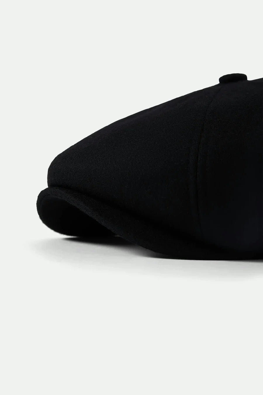 Brixton - Brood Flannel Snap Cap in Black/Moss