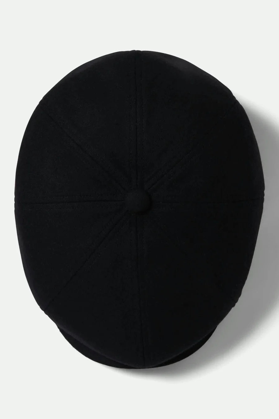 Brixton - Brood Flannel Snap Cap in Black/Moss