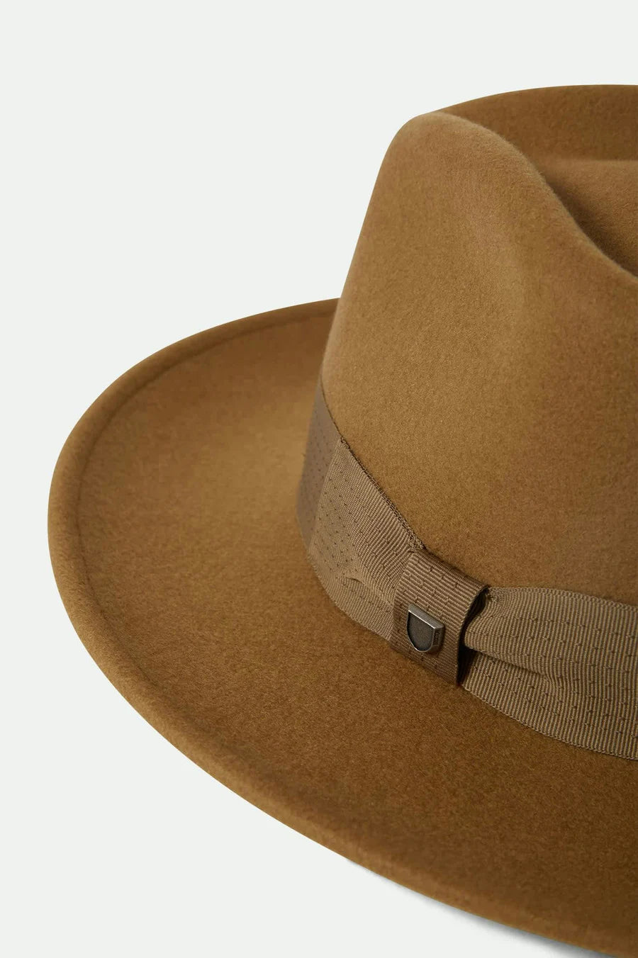 Brixton - Swindle Convertabrim Fedora in Antique Bronze