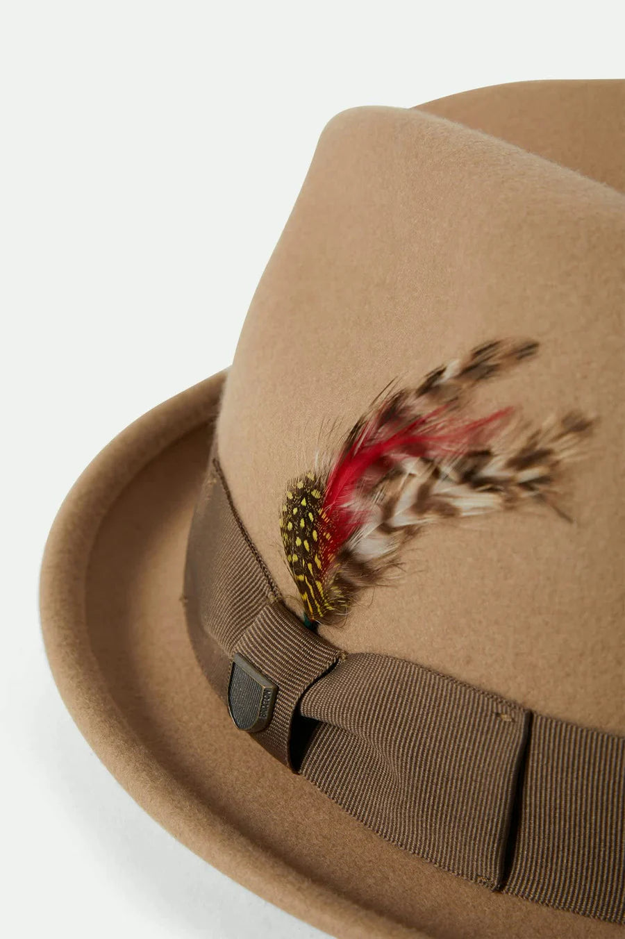 Brixton - Gain Fedora in Sand/Antique Brass