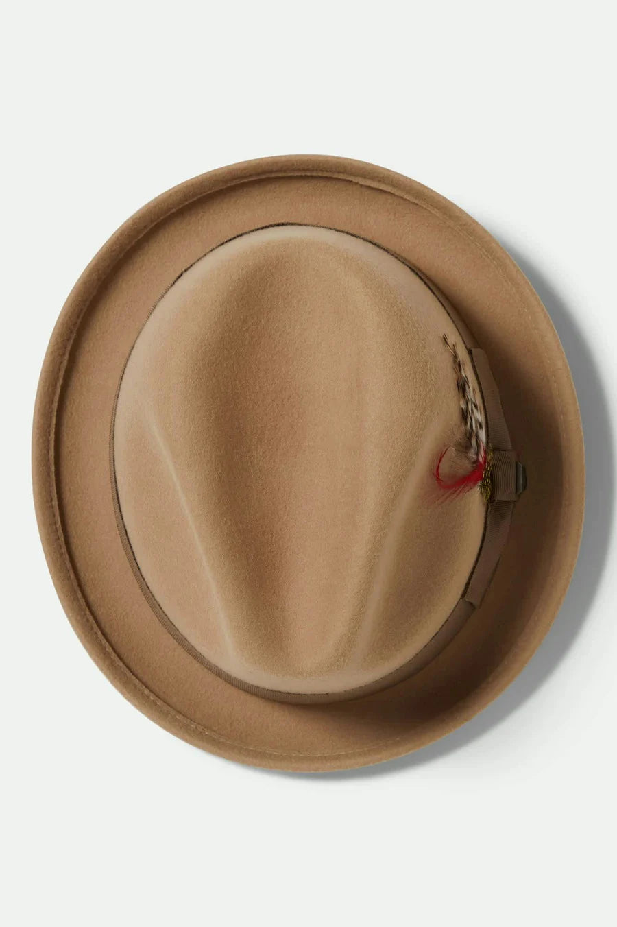 Brixton - Gain Fedora in Sand/Antique Brass