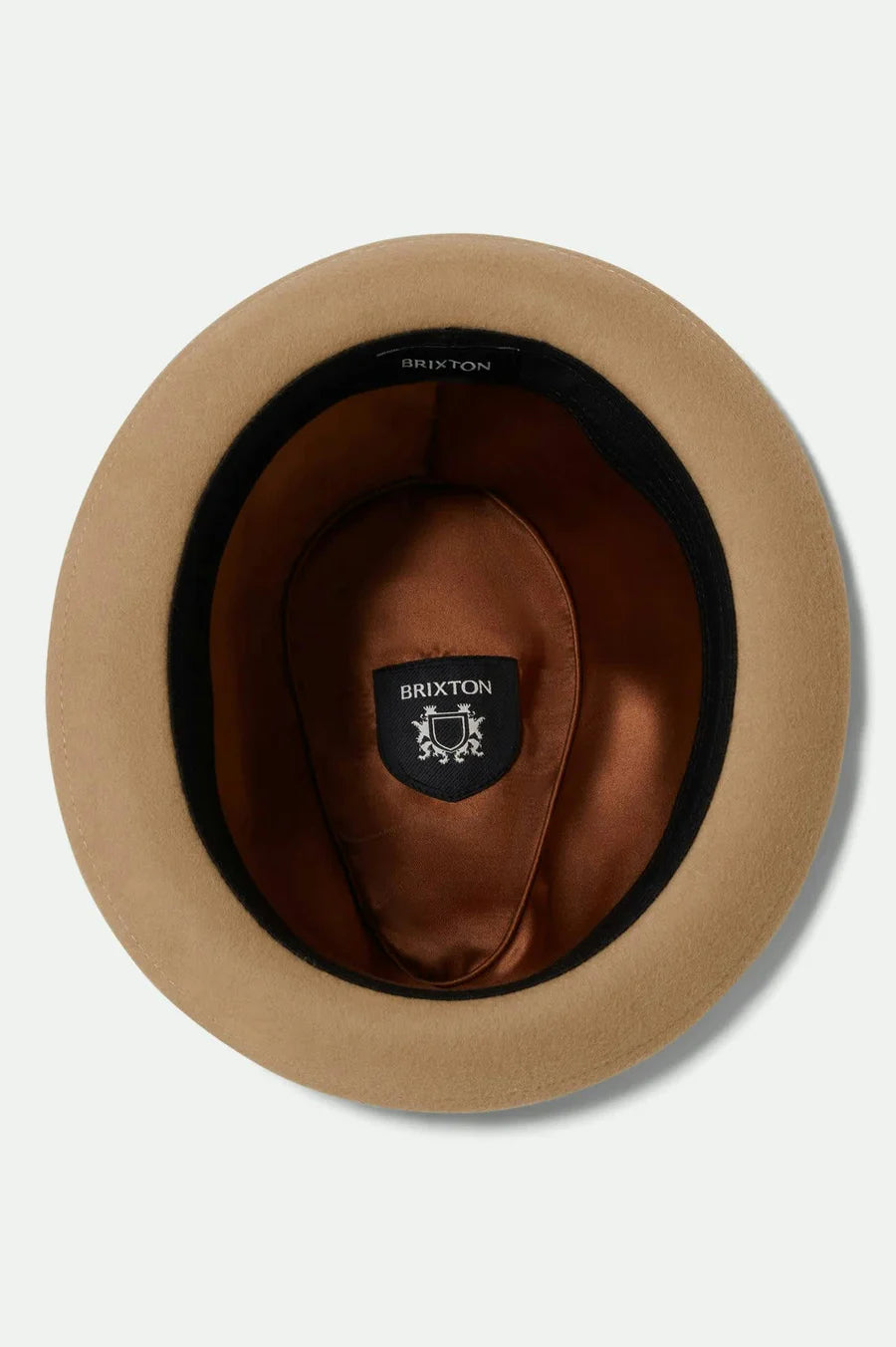 Brixton - Gain Fedora in Sand/Antique Brass