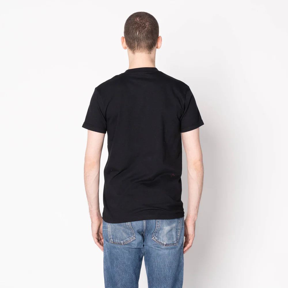 Naked & Famous - Pocket Tee: Kimono Scramble in Black