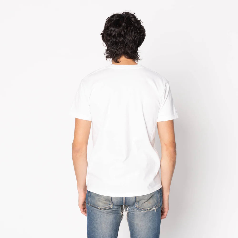 Naked & Famous - Pocket Tee: Printed Autumn in White