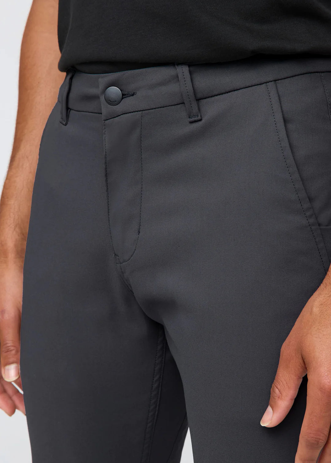 Duer - NuStretch Slim Straight Trouser in Charcoal