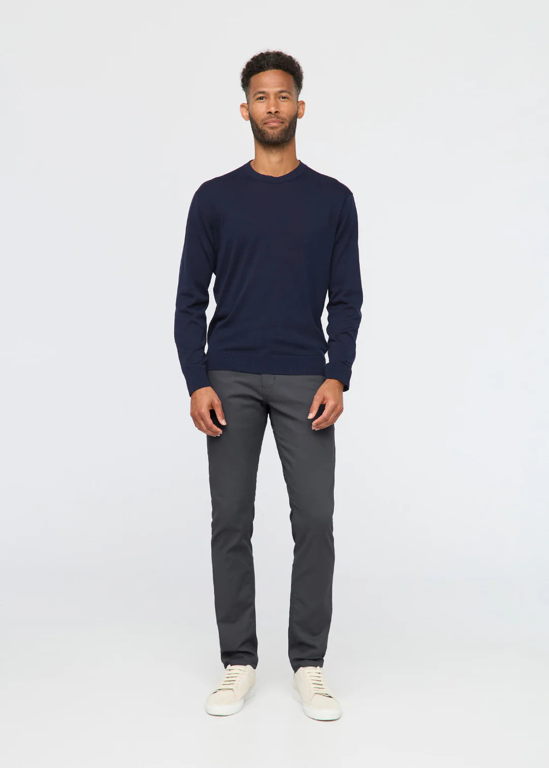 Duer - NuStretch Slim Straight Trouser in Charcoal